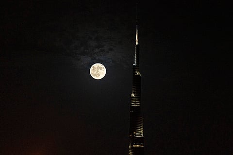 Supermoon in Dubai